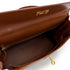 HERMES KELLY 32 RETORNE NOISETTE BOXCALF HAND SHOULDER BAG 2003 SQUARE G GOLD HARDWARE 90319581