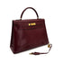 HERMES KELLY 32 SELLIER ROUGE H BOXCALF HAND BAG 1981 CIRCLE K GOLD HARDWARE 90318613