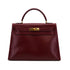 HERMES KELLY 32 SELLIER ROUGE H BOXCALF HAND BAG 1981 CIRCLE K GOLD HARDWARE 90318613