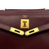 HERMES KELLY 32 SELLIER ROUGE H BOXCALF HAND BAG 1981 CIRCLE K GOLD HARDWARE 90318613