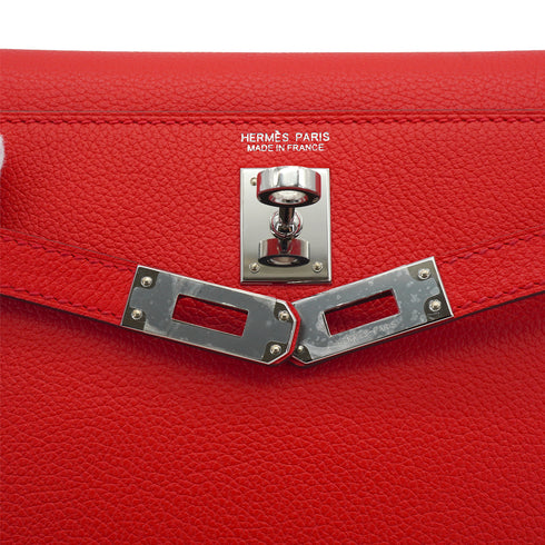 HERMES KELLY DANCE 2 ROUGE RADIEUX EVERCOLOR SHOULDER BAG 2025 K STAMP PALLADIUM HARDWARE 90332567