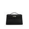 HERMES KELLY POCHETTE SELLIER BLACK VEAU SWIFT HAND BAG 2026 G STAMP PALLADIUM HARDWARE 90331394