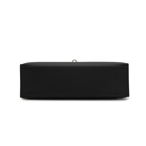 HERMES KELLY POCHETTE SELLIER BLACK VEAU SWIFT HAND BAG 2026 G STAMP PALLADIUM HARDWARE 90331394