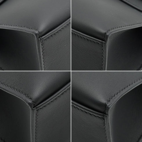HERMES KELLY POCHETTE SELLIER BLACK VEAU SWIFT HAND BAG 2026 G STAMP PALLADIUM HARDWARE 90331394