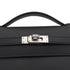 HERMES KELLY POCHETTE SELLIER BLACK VEAU SWIFT HAND BAG 2026 G STAMP PALLADIUM HARDWARE 90331394