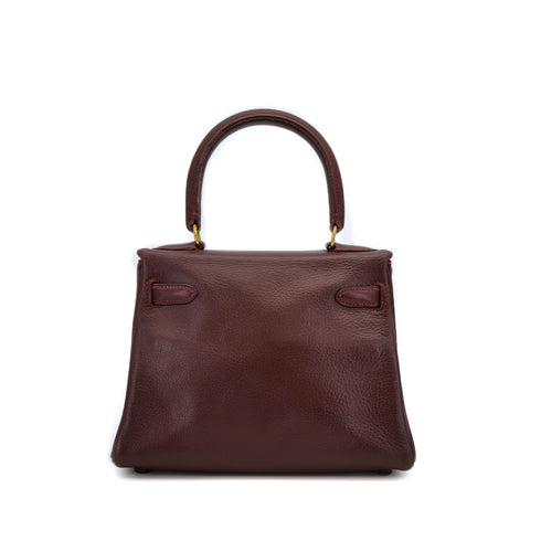 HERMES MINI KELLY 20 RETOURNE ROUGE H VEAU GULLIVER HAND SHOULDER BAG 1991 CIRCLE U GOLD HARDWARE 90311262 - PURPOSE