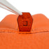 HERMES PLUME ELAN 28 ORANGE CHEVRE HAND BAG 2005 SQUARE I PALLADIUM HARDWARE 90335827