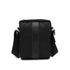 HERMES ACAPULCO BANDOULIERE PM BLACK TOILE CHEVRON SHOULDER BAG PALLADIUM HARDWARE 90327866