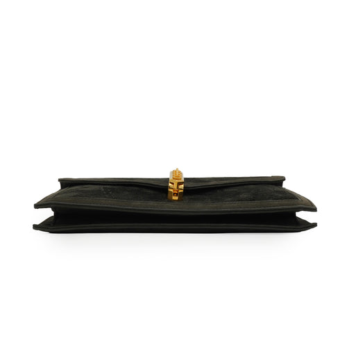 HERMES ALCAZAR DARK GRAY DOBLIS CHAIN SHOULDER BAG 1980 CIRCLE J GOLD HARDWARE 90334298