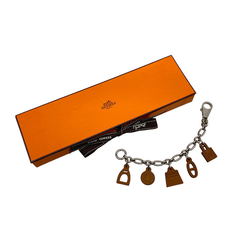 HERMES BAG CHARM AMULETTES5 FAUVE VEAU BARENIA 90327995