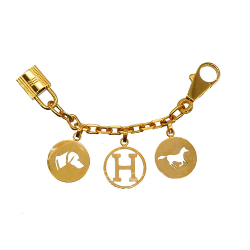 HERMES BAG CHARM AMULETTES 4 BRELOQUE GOLD HARDWARE 90341159
