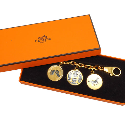 HERMES BAG CHARM AMULETTES 4 BRELOQUE GOLD HARDWARE 90341159