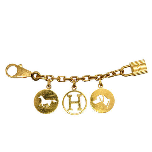 HERMES BAG CHARM AMULETTES 4 BRELOQUE GOLD HARDWARE 90348508