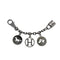 HERMES BAG CHARM AMULETTES 4 BRELOQUE RUTHENIUM HARDWARE 90341275