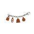 HERMES BAG CHARM AMULETTE 4 FAUVE VEAU BARENIA PALLADIUM HARDWARE 90343611