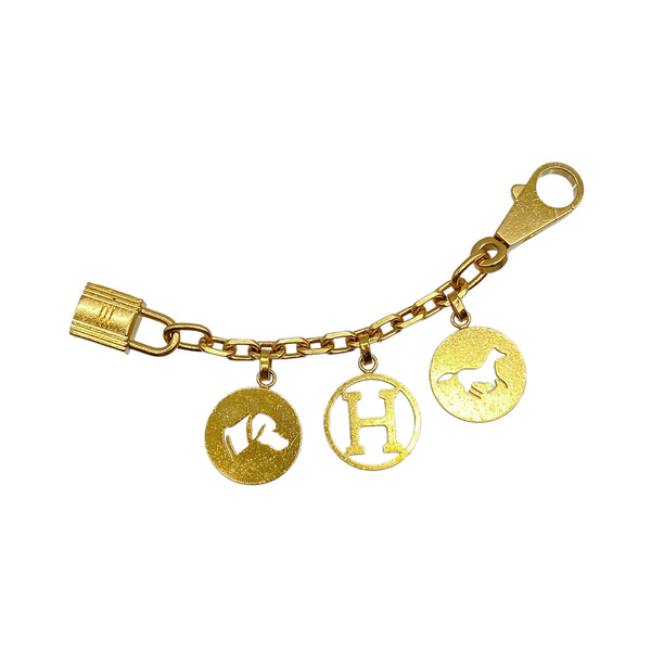 HERMES BAG CHARM AMULET 4 GOLD ACCESSORY 90327198