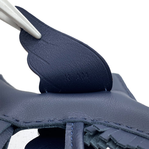 HERMES BAG CHARM RODEO PEGASUS PM BLUE SAPHIR 2025 K STAMP AGNEAU MILO 90328133