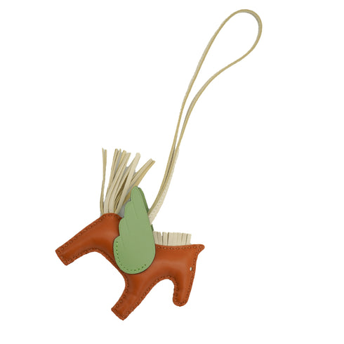HERMES BAG CHARM RODEO PEGASUS PM GOLD CRAIE VERT CRIQUET 2023 B STAMP 90341464
