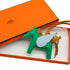 HERMES BAG CHARM RODEO PEGASUS PM MINT BLUE BRUME SESAME AGNEAU MILO 2022 U STAMP 90339668