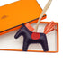 HERMES BAG CHARM RODEO PM RAISIN FRAMINGO AGNEAU MILO 2017 A STAMP 90338888