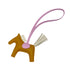 HERMES BAG CHARM RODEO PM SESAMI CRAIE MAUVE SYLVESTRE AGNEAU MILO 2022 U STAMP 90325936