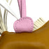 HERMES BAG CHARM RODEO PM SESAMI CRAIE MAUVE SYLVESTRE AGNEAU MILO 2022 U STAMP 90325936
