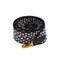 HERMES BANDOULIERE SANGLES ZIGZAG 50MM SHOULDER STRAP BLACK WHITE DEEP BLUE TOILE SWIFT 90334876