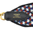 HERMES BANDOULIERE SANGLES ZIGZAG 50MM SHOULDER STRAP BLACK WHITE DEEP BLUE TOILE SWIFT 90334876