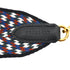 HERMES BANDOULIERE SANGLES ZIGZAG 50MM SHOULDER STRAP BLACK WHITE DEEP BLUE TOILE SWIFT 90334876
