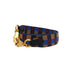 HERMES BANDOULIERE SANGLES QUADRILLE MAXI 25MM SHOULDER STRAP BISCUIT ROUGE H BLEU BILLARD GOLD HARDWARE 90339169
