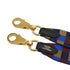 HERMES BANDOULIERE SANGLES QUADRILLE MAXI 25MM SHOULDER STRAP BISCUIT ROUGE H BLEU BILLARD GOLD HARDWARE 90339169