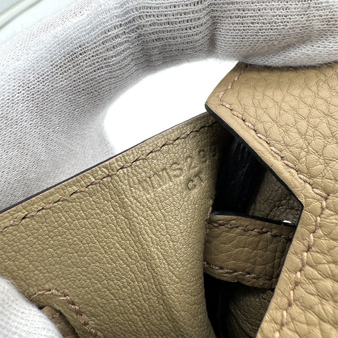 HERMES BIRKIN 25 BEIGE MARFA TOGO HAND BAG 2024 W STAMP GOLD HARDWARE 90325351
