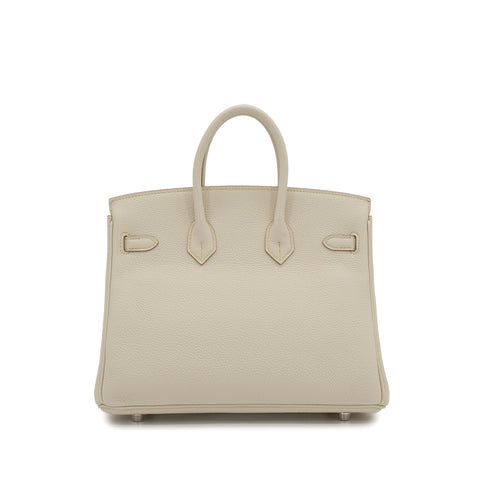 HERMES BIRKIN 25 BETON TOGO HAND BAG 2025 K STAMP PALLADIUM HARDWARE 90340493