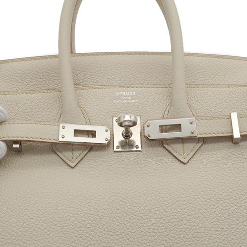 HERMES BIRKIN 25 BETON TOGO HAND BAG 2025 K STAMP PALLADIUM HARDWARE 90340493