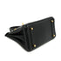 HERMES BIRKIN 25 BLACK CHEVRE HAND BAG 2010 SQUARE N GOLD HARDWARE 90340167
