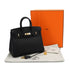 HERMES BIRKIN 25 BLACK TOGO HAND BAG 2026 G STAMP GOLD HARDWARE 90326677