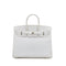 HERMES BIRKIN 25 BLANC VEAU EPSOM HAND BAG 2009 SQUARE M PALLADIUM HARDWARE 90317617