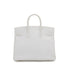 HERMES BIRKIN 25 BLANC VEAU EPSOM HAND BAG 2009 SQUARE M PALLADIUM HARDWARE 90317617