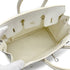 HERMES BIRKIN 25 BLANC VEAU EPSOM HAND BAG 2009 SQUARE M PALLADIUM HARDWARE 90317617