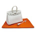 HERMES BIRKIN 25 BLANC VEAU EPSOM HAND BAG 2009 SQUARE M PALLADIUM HARDWARE 90317617