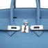HERMES BIRKIN 25 BLEU PARADIS VEAU SWIFT HAND BAG 2015 T STAMP PALLADIUM HARDWARE 90341426