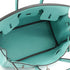 HERMES BIRKIN 25 BLUE ATOLL VEAU SWIFT HAND BAG 2015 T STAMP PALLADIUM HARDWARE 90343018