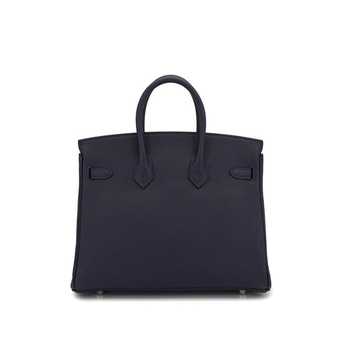 HERMES BIRKIN 25 BLUE NUIT TOGO HAND BAG 2025 K STAMP PALLADIUM HARDWARE 90327143