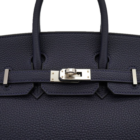 HERMES BIRKIN 25 BLUE NUIT TOGO HAND BAG 2025 K STAMP PALLADIUM HARDWARE 90327143
