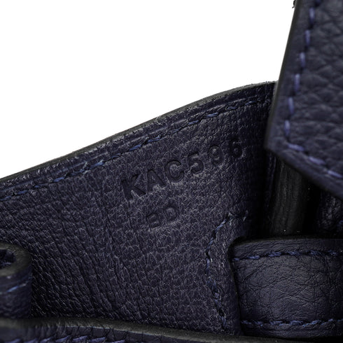 HERMES BIRKIN 25 BLUE NUIT TOGO HAND BAG 2025 K STAMP PALLADIUM HARDWARE 90327143