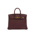 HERMES BIRKIN 25 BORDEAUX TOGO HAND BAG 2017 A STAMP GOLD HARDWARE 90332441