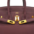 HERMES BIRKIN 25 BORDEAUX TOGO HAND BAG 2017 A STAMP GOLD HARDWARE 90332441
