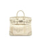 HERMES BIRKIN 25 CARGO NATA VEAU SWIFT TOILE H HAND BAG 2021 Z STAMP PALLADIUM HARDWARE 90324644