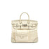HERMES BIRKIN 25 CARGO NATA VEAU SWIFT TOILE H HAND BAG 2021 Z STAMP PALLADIUM HARDWARE 90324644