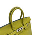 HERMES BIRKIN 25 CHARTREUSE CHEVRE HAND BAG 2004 SQUARE H PALLADIUM HARDWARE 90312929